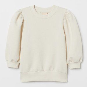 Off White Cotton Sweatshirt
